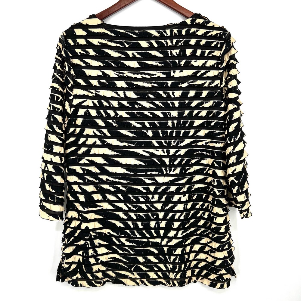Coldwater Creek Womens Size Large Blouse Shirt Top Zebra Business Professional - Picture 6 of 7